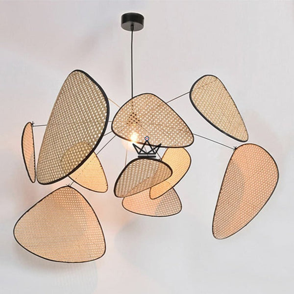 Lustre suspension Luminaire - Screen Rotin - - luminaire - Cadeau, Noël, Anniversaire, Original - Atelier Atypique