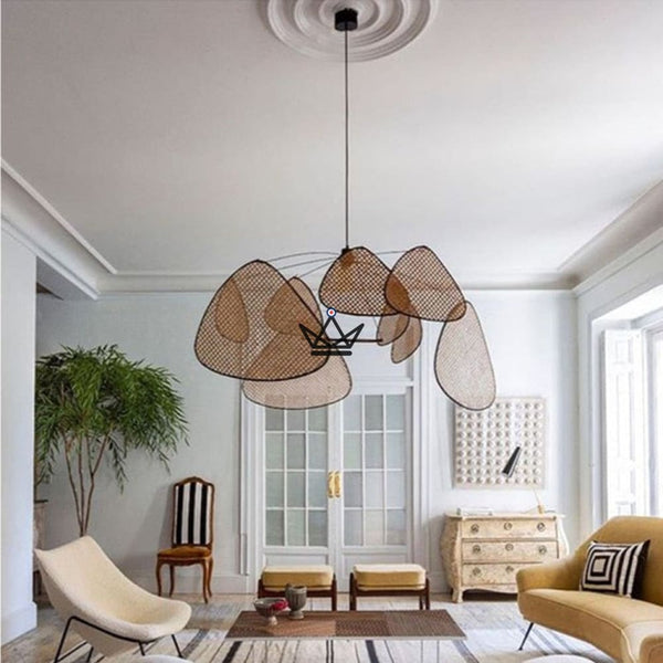 Lustre suspension Luminaire - Screen Rotin - - luminaire - Cadeau, Noël, Anniversaire, Original - Atelier Atypique