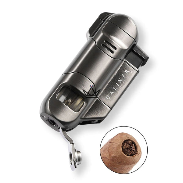 Pack briquet torche et Coupe-cigare - Incendium - - coffret cigare - Cadeau, Noël, Anniversaire, Original - Atelier Atypique