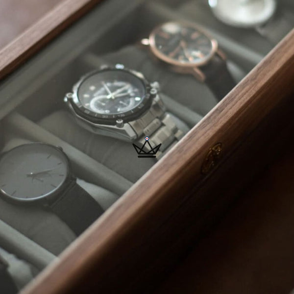 Coffret de rangement pour montre de luxe - Custodia Temporum - - Remontoirs - Cadeau, Noël, Anniversaire, Original - Atelier Atypique
