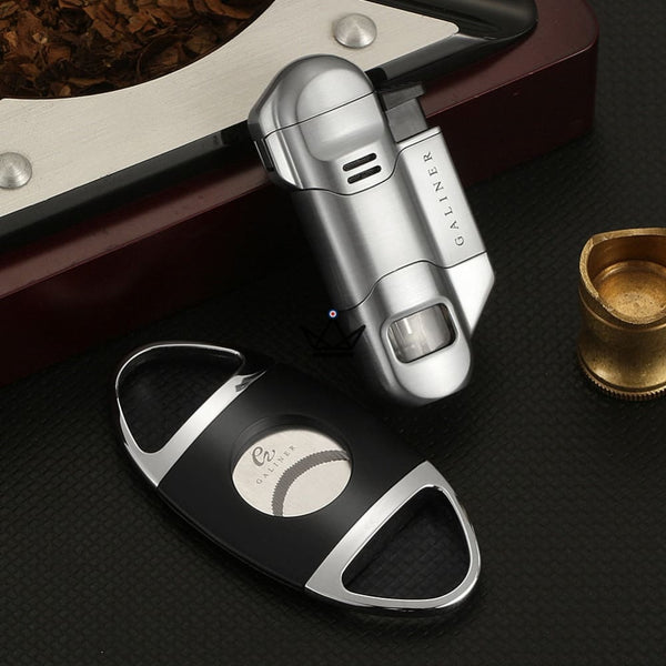 Pack briquet torche et Coupe-cigare - Incendium - - coffret cigare - Cadeau, Noël, Anniversaire, Original - Atelier Atypique