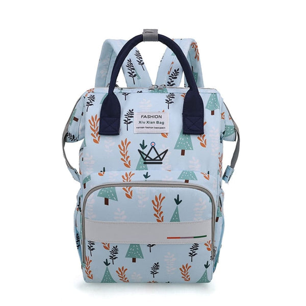 Sac à dos de maternité - FLORES sac à langer fille garcon bebe liste naissance cadeau bebe foret sapin