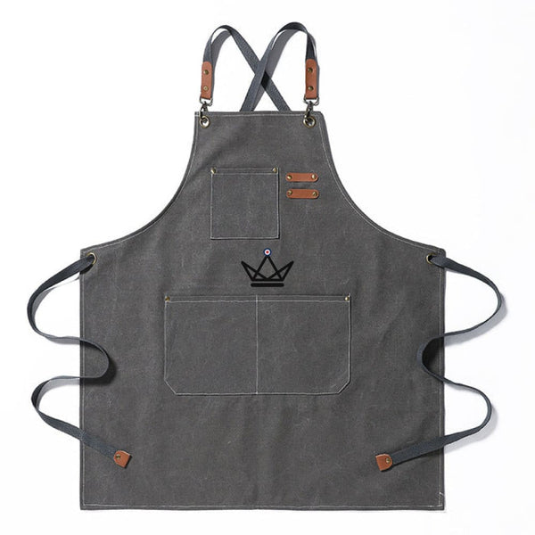 Tablier en toile vintage - WEEYI BARISTA - - Tablier de cuisine - Cadeau, Noël, Anniversaire, Original - Atelier Atypique