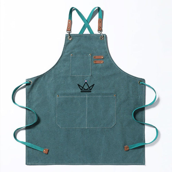 Tablier en toile vintage - WEEYI BARISTA - - Tablier de cuisine - Cadeau, Noël, Anniversaire, Original - Atelier Atypique