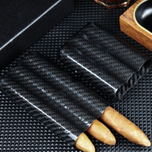 Étui à cigares CARBON — fibre de carbone, 2 ou 3 cigares, cepo 60 max – 3/7