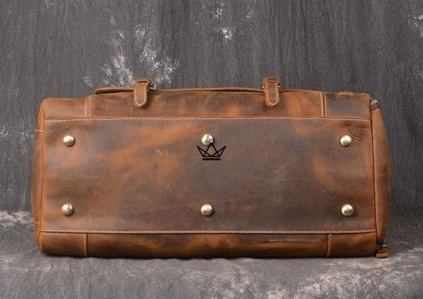Sac de voyage en cuir vintage - HORSE - Atelier Atypique
