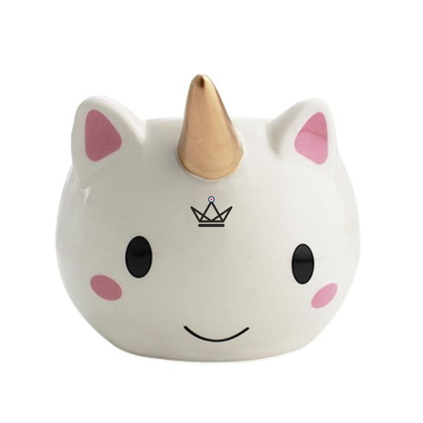 Tasse licorne 3D en céramique à corne dorée, 300 ml — LICORNE, Default Title