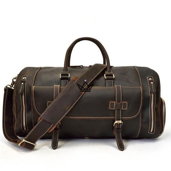 Sac de voyage en cuir vintage - HORSE - Atelier Atypique