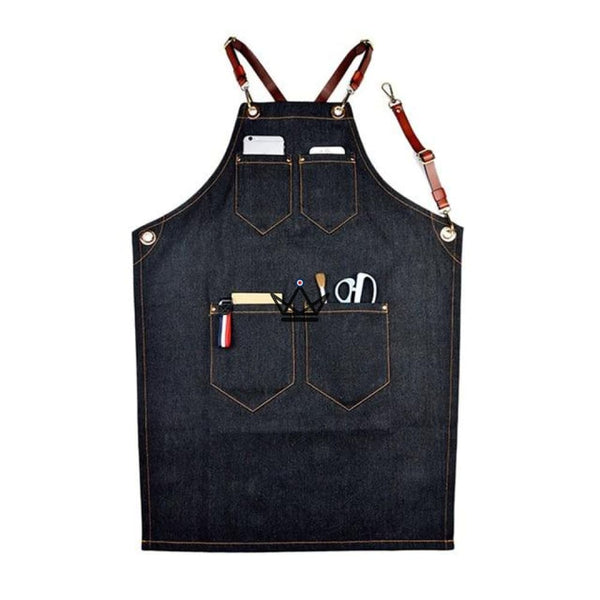 Tablier en toile et cuir - KHEFI - Atelier Atypique