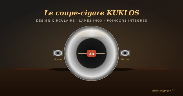 Le coupe-cigare KUKLOS : l'art de la coupe réinventé dans un objet circulaire d'exception