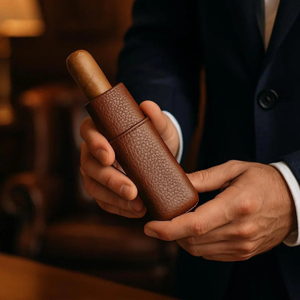 Pourquoi choisir un étui à cigare en cuir : élégance, protection et style