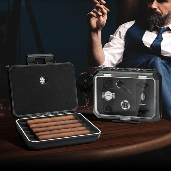 Set complet pour cigares - New Origin - [] - coffret cigare - Cadeau, Noël, Anniversaire, Original, Fête des pères, fête des mères - Atelier Atypique