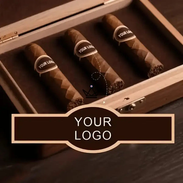 Étiquettes de cigare personnalisables avec votre logo - EMBLÈME - ["maj-desc","maj-filtre"] - bague cigare personnalisee - Cadeau, Noël, Anniversaire, Original, Fête des pères, fête des mères - Atelier Atypique