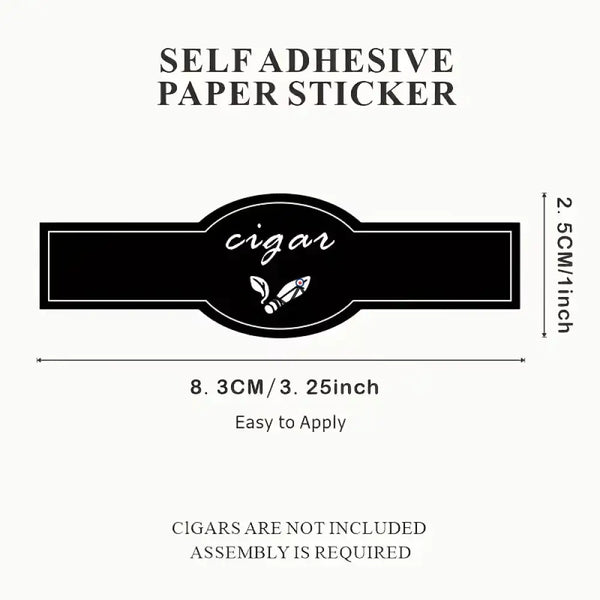 Étiquettes de cigare personnalisables avec votre logo - EMBLÈME - ["maj-desc","maj-filtre"] - bague cigare personnalisee - Cadeau, Noël, Anniversaire, Original, Fête des pères, fête des mères - Atelier Atypique