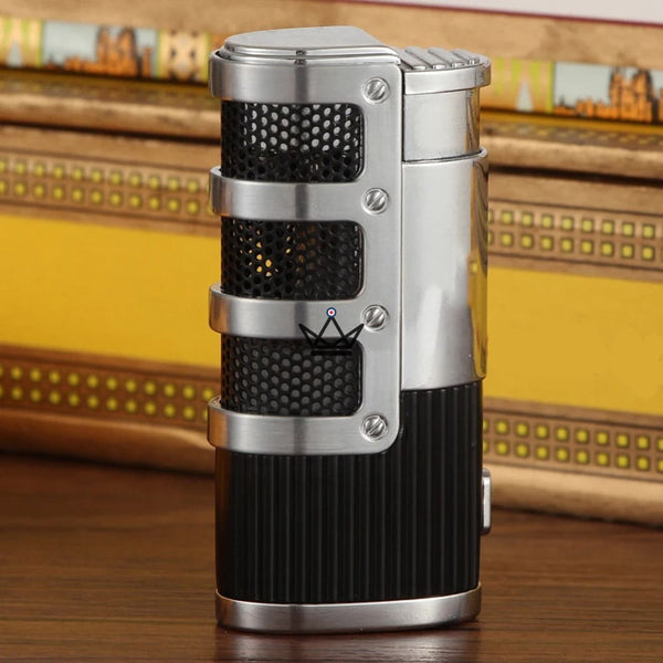 Briquet Chalumeau COHIBA - 3 Torches - FLYKE noir