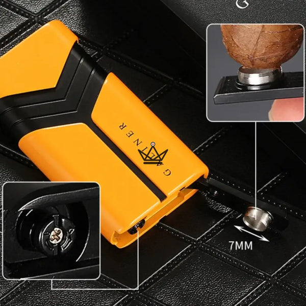Coffret Briquet et Coupe-Cigare - INFERNO - [] - coffret cigare - Cadeau, Noël, Anniversaire, Original, Fête des pères, fête des mères - Atelier Atypique