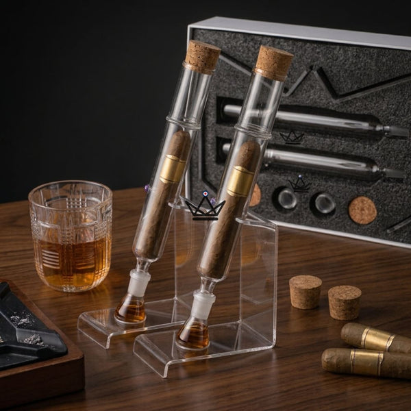 Infusio Cristal — infuseur à cigare whisky & cognac | aromatisation passive, Duo