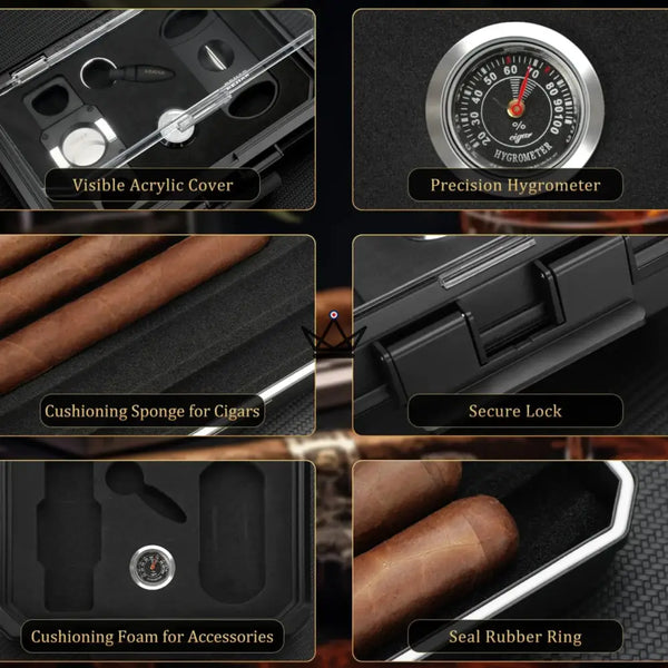 Set complet pour cigares - New Origin - [] - coffret cigare - Cadeau, Noël, Anniversaire, Original, Fête des pères, fête des mères - Atelier Atypique