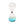 Glass bubble hourglass, colored liquid 8 × 20 cm - NIMBUS