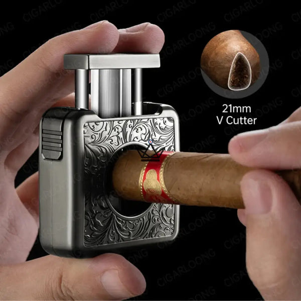 Coupe-Cigare de luxe 4 en 1 – Empire Édition - [] - coupe cigare - Cadeau, Noël, Anniversaire, Original, Fête des pères, fête des mères - Atelier Atypique