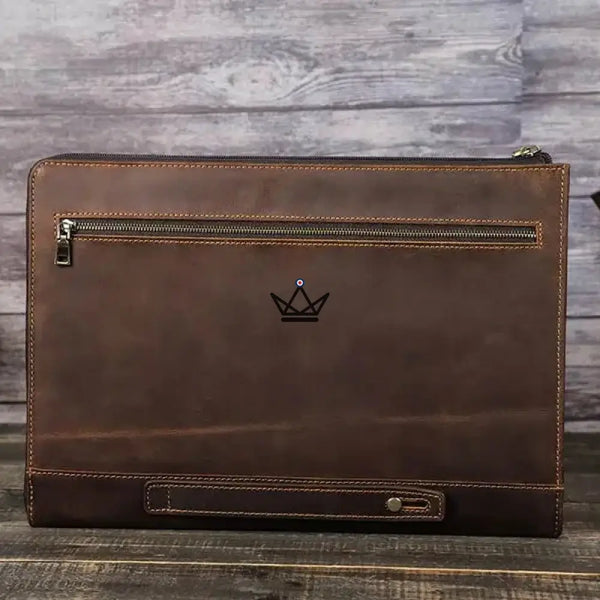 Housse MacBook 13" et 14" en cuir personnalisable — Voyageur TRAVERSÉE – 4/15