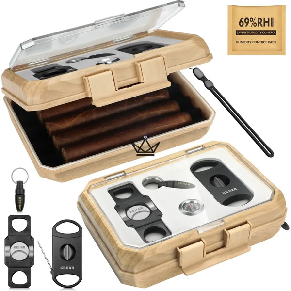 Set complet pour cigares - New Origin - [] - coffret cigare - Cadeau, Noël, Anniversaire, Original, Fête des pères, fête des mères - Atelier Atypique