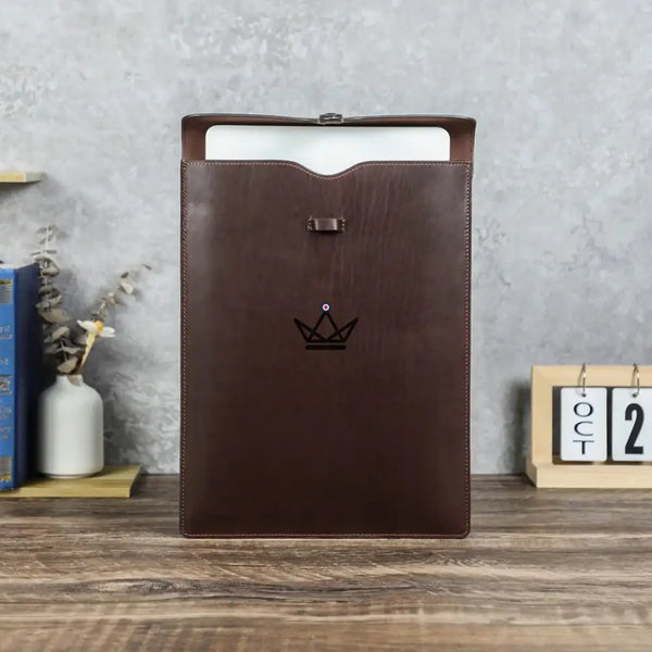 Personalisierbare MacBook Ledertasche 13" bis 15" - Voyageur CONSULAT
