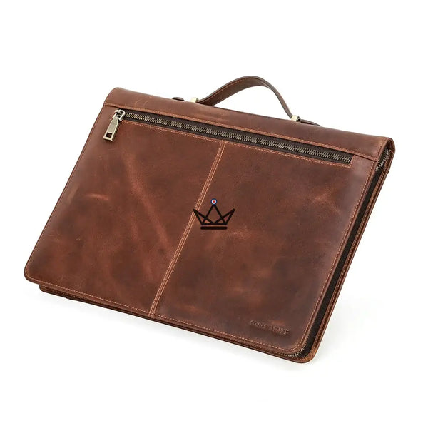 Personalisierbare Macbook-Hülle aus Leder 13"-16" - Voyageur CODEX