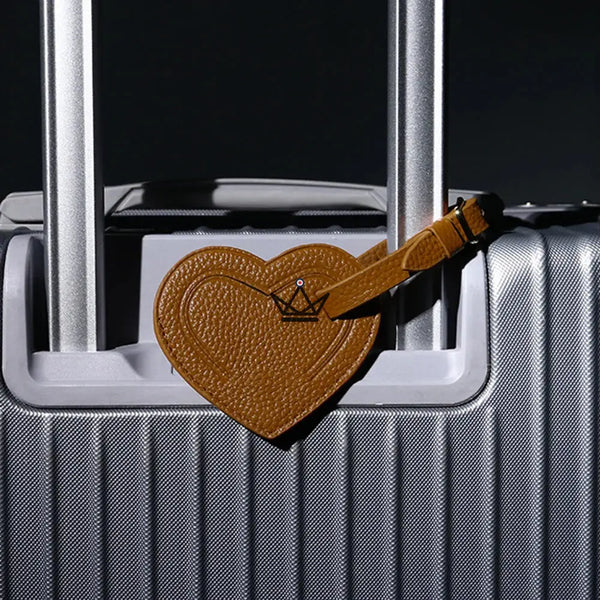 Étiquette Bagage Cuir personnalisable – Voyageur Crest - [] - etiquette personnalisable - Cadeau, Noël, Anniversaire, Original, Fête des pères, fête des mères - Atelier Atypique