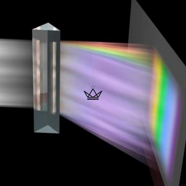 Prisme à dispersion de la lumière blanche - Lumen Prismatica - [] - prisme - Cadeau, Noël, Anniversaire, Original, Fête des pères, fête des mères - Atelier Atypique