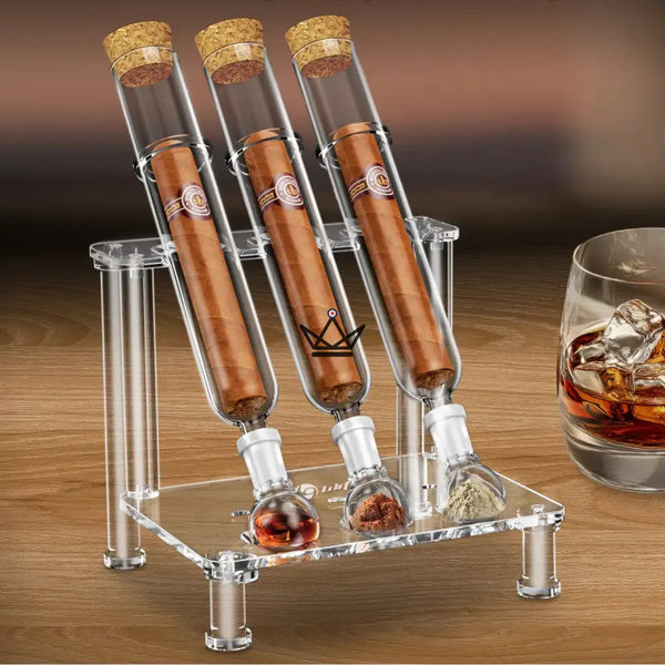 Infuseur à cigare 3 tubes - Infusio Alchimía - [] - Infuseur cigare - Cadeau, Noël, Anniversaire, Original, Fête des pères, fête des mères - Atelier Atypique
