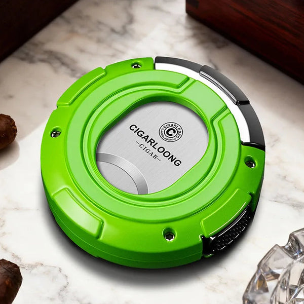 Orbis Nox Cigar Cutter — 2-in-1 Guillotine & V-Cut Pop-Up