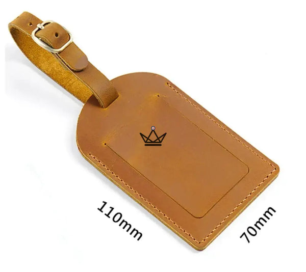 Étiquette à Bagage personnalisable en Cuir – Voyageur Tag - [] - etiquette personnalisable - Cadeau, Noël, Anniversaire, Original, Fête des pères, fête des mères - Atelier Atypique
