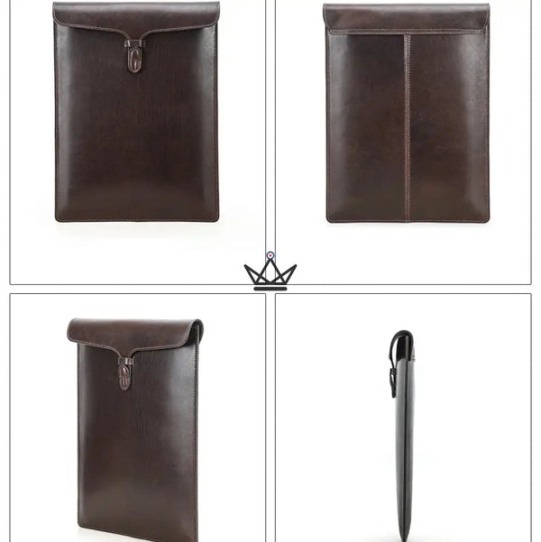 Personalisierbare MacBook Ledertasche 13" bis 15" - Voyageur CONSULAT