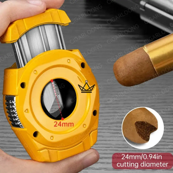 Coupe-Cigare 4-en-1 Acier Inoxydable - CALIBRIUM