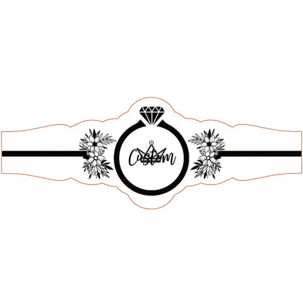 Bagues de cigare personnalisables pour mariage, lot de 60 - ALLIANCE - ["maj-desc","maj-filtre"] - bague cigare personnalisee - Cadeau, Noël, Anniversaire, Original, Fête des pères, fête des mères - Atelier Atypique