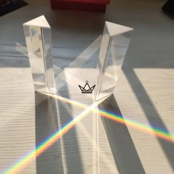 Prisme à dispersion de la lumière blanche - Lumen Prismatica - [] - prisme - Cadeau, Noël, Anniversaire, Original, Fête des pères, fête des mères - Atelier Atypique