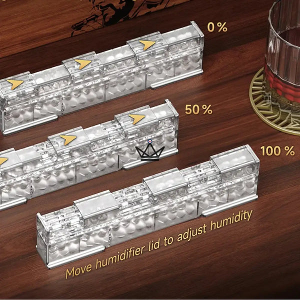 Humidificateur à cigare – Linear Crystal Duo (lot de 2) - [] - humidificateur - Cadeau, Noël, Anniversaire, Original, Fête des pères, fête des mères - Atelier Atypique