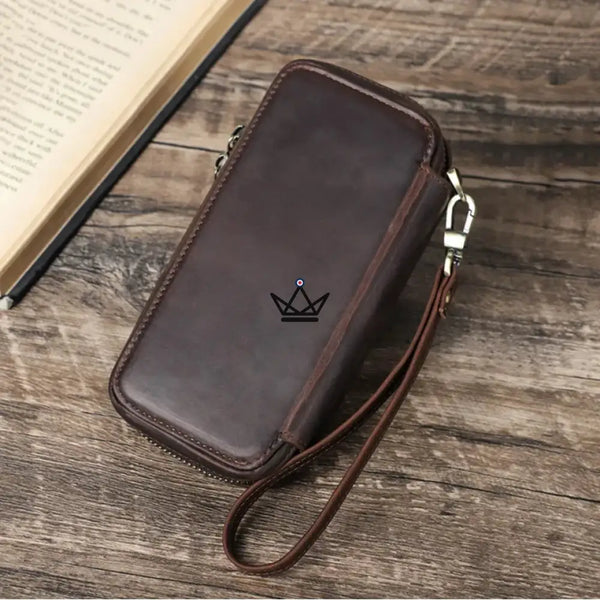 Étui de Voyage en Cuir pour Montres personnalisable – Voyager Keeper - [] - etui montre personnalisable - Cadeau, Noël, Anniversaire, Original, Fête des pères, fête des mères - Atelier Atypique