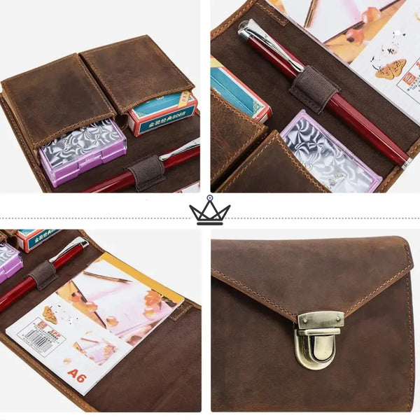 Customizable genuine leather playing card case — VOYAGEUR Cards