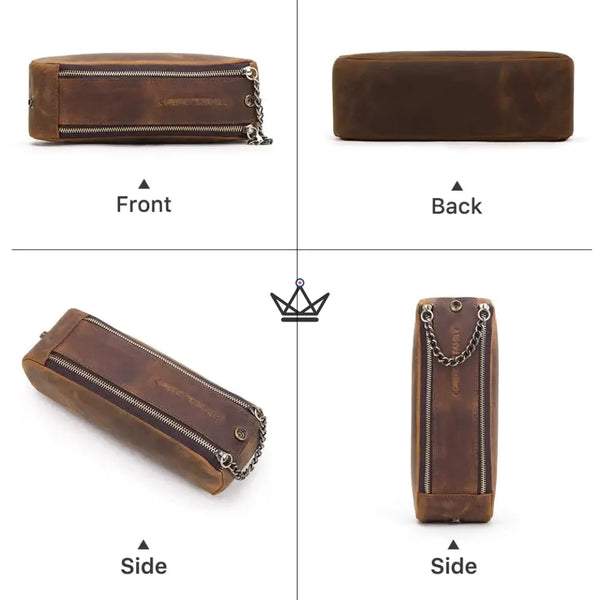 Personalizable Leather Pouch - Pencils & pens - VOYAGEUR Sketch