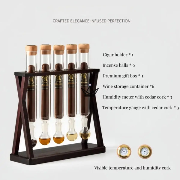 Infuseur à cigare haut de gamme – Infusio Venturo | 5 cigares - [] - Infuseur cigare - Cadeau, Noël, Anniversaire, Original, Fête des pères, fête des mères - Atelier Atypique