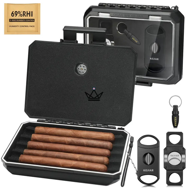 Set complet pour cigares - New Origin - [] - coffret cigare - Cadeau, Noël, Anniversaire, Original, Fête des pères, fête des mères - Atelier Atypique