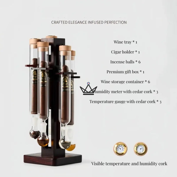 Infuseur à cigare haut de gamme – Infusio Arcanum| 5 cigares - [] - Infuseur cigare - Cadeau, Noël, Anniversaire, Original, Fête des pères, fête des mères - Atelier Atypique