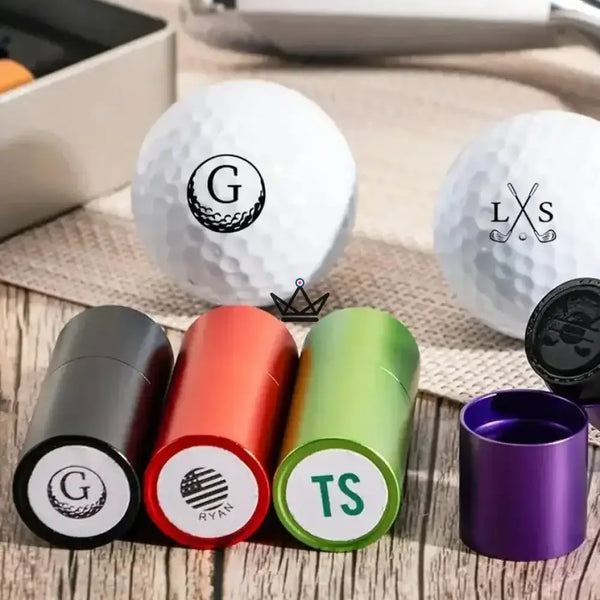 Tampon pour balles de golf personnalisable, monogramme ou logo - PAR - ["Divers personnalisable","maj-desc","maj-filtre"] - accessoire golf personnalisable - Cadeau, Noël, Anniversaire, Original, Fête des pères, fête des mères - Atelier Atypique
