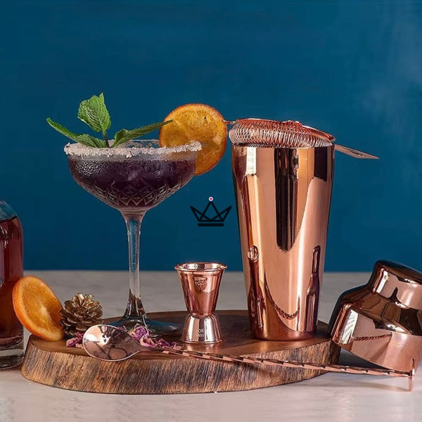 10-teiliges Bar-Set auf Bambusständer - MIXOLOGUE