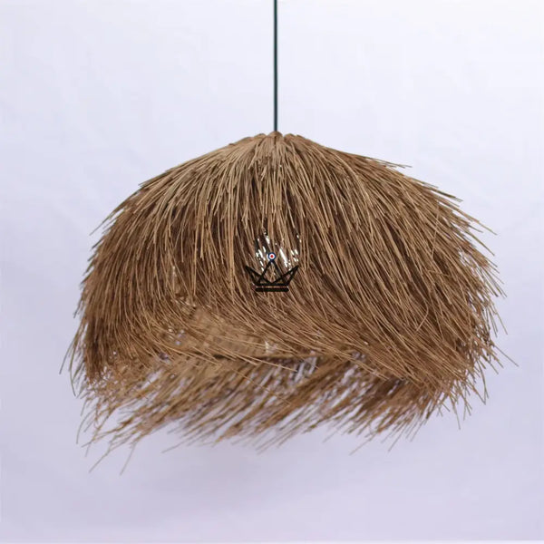 NIDO Pendant Light — Dried Rattan, Bohemian Dome