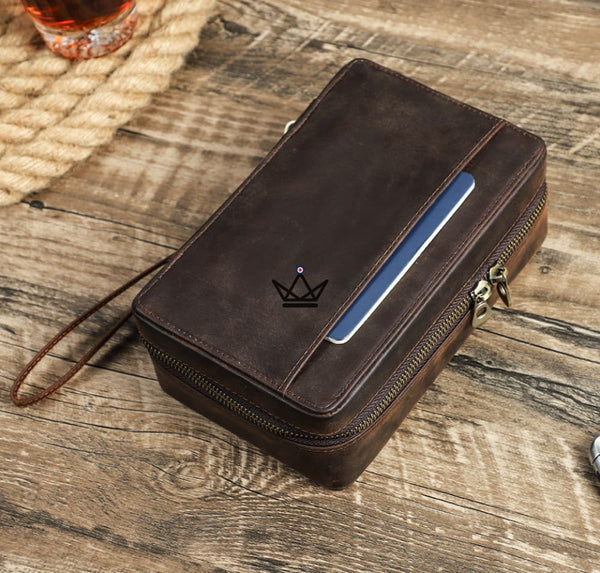 Etui à cigares en cuir personnalisable - Voyageur Style - personnalisable - etui cigare personnalisable - Cadeau, Noël, Anniversaire, Original - Atelier Atypique
