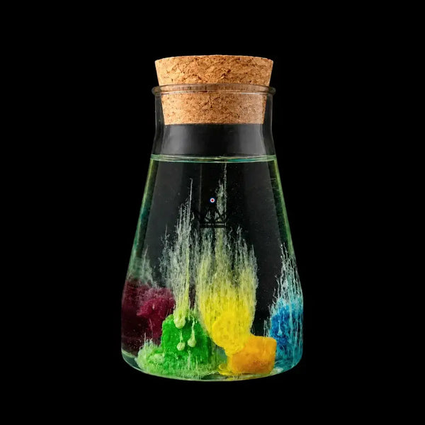 Magischer Kristallgarten in der Flasche, Chemie-Experiment — GERMINA – 3/8