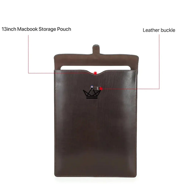 Personalisierbare MacBook Ledertasche 13" bis 15" - Voyageur CONSULAT